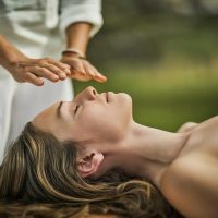 woman receiving reiki, Patti Gast reiki